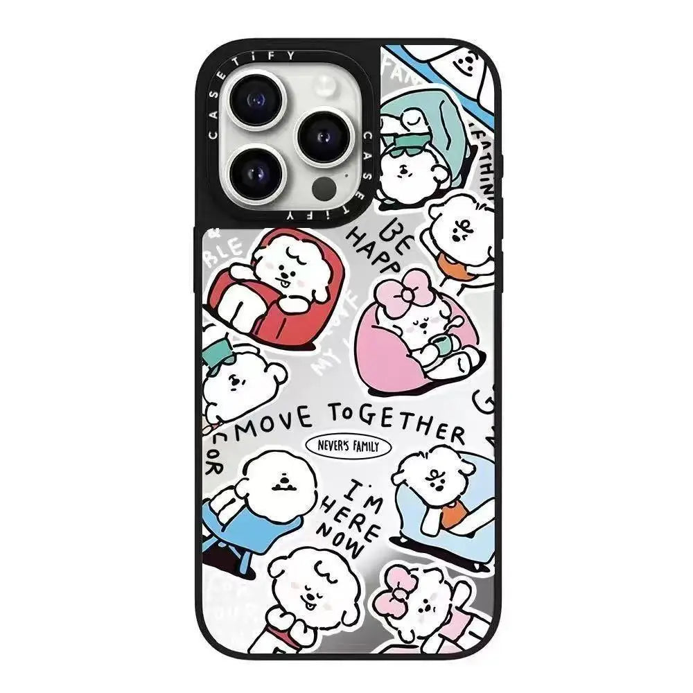 Caset Naiwa Family Collaborative Trendy Apple Phone Case Compatible with 16Promax - Fashionable Design Mobile Accessory Caset Naiwa Family Collaborative Trendy Apple Phone Case Compatible with 16Promax - Fashionable Design Mobile Accessory